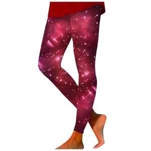 Pantalones estampados para mujer Leggings de talla grande Fantasy Galaxy Cosmic Home Cosmic Sky Butt Lifting Casual Workout Gym Leggings - Product Image 3