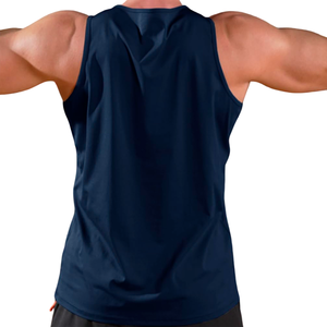 Débardeur de qualité supérieure pour hommes, taille ajustable, respirant, doux pour la peau, débardeur uni pour hommes - Product Image 2