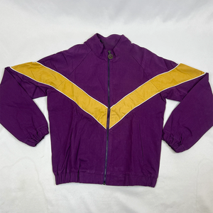 Chaqueta Universitaria de Lana y Seda Color Morado Omega y Dorado Antiguo, Personalizada para Fraternidades Griegas, Estilo Urbano, Ligera, Impermeable y Reversible para Primavera - Product Image 1