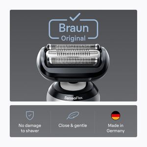 Cabezal de Repuesto para Afeitadora Eléctrica Braun Serie 6 con Protector para Piel Sensible, Fácil de Fijar, Compatible - Product Image 5