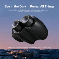 Jumelles numériques infrarouges pour l'aventure nocturne, observation à faible luminosité, capture couleur 4K pour les expéditions de voyage