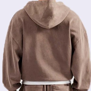 Conjunto Deportivo de Invierno para Hombre, 100% Algodón, Estilo Hip Hop, Lavado Ácido, Diseño Personalizado - Product Image 5