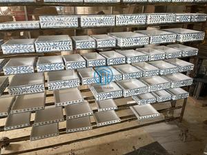 Boîte à bijoux en nacre faite à la main Capiz Shell boîte de rangement décorative pour cadeaux ou décoration de table de vanité - Product Image 6