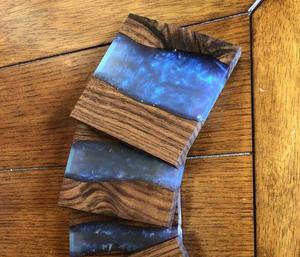 Haute demande couleur personnalisée résine et bois conception personnalisée meilleurs sous-verres pour boisson café thé pour bureau et maison - Product Image 1