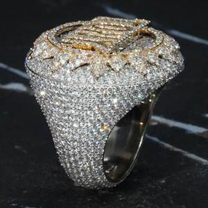 Custom <b>Iced</b> Out Championship <b>Ring</b> | VVS Moissanite | 925 Sterling Silver | Personalized Hip Hop Jewelry - Product Image 2