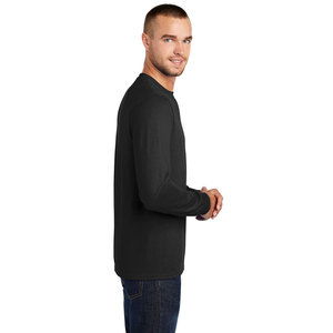 Monk Neck Respirant T-shirt à manches longues en coton biologique 100% pour homme - Product Image 6