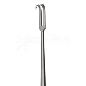 Crochet chirurgical 6.25 pouces 2 broches pointues en acier inoxydable de 2mm pour la rétraction de la peau et les procédures délicates - Product Image 6