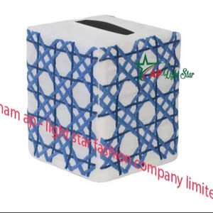 EMBROIDERY <b>TISSUE</b> COVER BOX - VIETNAM EMBROIDERY - Product Image 1