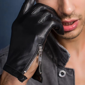 Guantes de cuero de diseñador para hombre Calidez térmica elegante para el invierno para conducir Caminar Ciclismo Fiesta informal al aire libre - Product Image 2