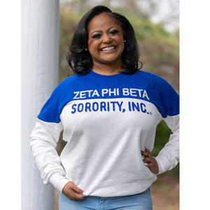 OEM personalizado de gran tamaño de la Hermandad de mujeres sudadera Fuzzy ropa sudadera Zeta Phi Beta 1908 Alpha Soror - Product Image 4
