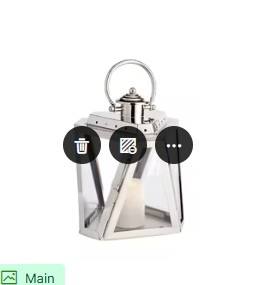 Linterna hexagonal de acero inoxidable con paneles de vidrio, perfecta para decoración interior y exterior, centro de mesa de boda e iluminación festiva - Product Image 4