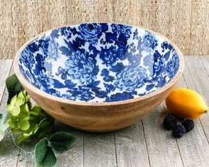 SCI bol à salade en émail en bois de manguier personnalisé fabriqué en Inde vente chaude 2023 hôtel restaurant et maison - Product Image 3