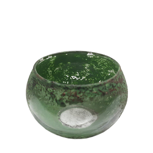 Sable votif en verre de décoration fait à la main anti givre. Turquoise Votive Titulaire Forme Ronde Usine En Gros - Product Image 3