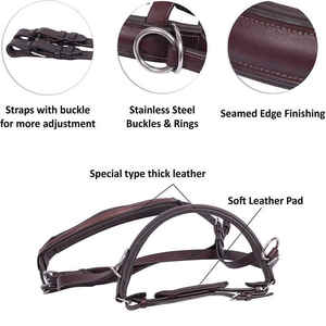 Cabecera de Cuero Genuino, Brida de Caballo Occidental, Equipo de Seguridad al Aire Libre, Novedad - Product Image 6