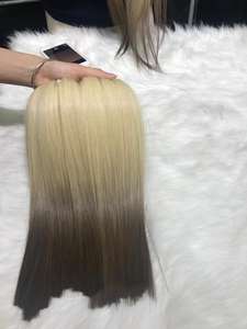 Cabello Remy, cabello vietnamita, conjunto completo, máquina Frontal transparente HD, trama doble para Mix 4/60, extensiones humanas de alta calidad - Product Image 5