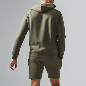 Conjuntos Cortos de Alta Calidad para Hombre, Logotipo Personalizado, Nuevo Diseño Informal de Otoño, Dos Piezas, Color Sólido, Transpirable, 100% Algodón, Felpa, 340g - Product Image 6