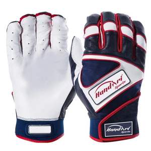 Guantes de bateo de softbol de golf de béisbol de cuero profesional para hombre, ajuste personalizado, transpirable y antideslizante, diseño delgado - Product Image 4