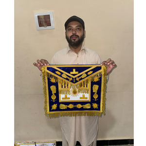 Ensemble d'articles de cérémonie maçonniques du 33e degré, tablier Rose-Croix brodé à la main avec fils de haute qualité, tablier de GRAND MAÎTRE, tous les motifs disponibles - Product Image 2