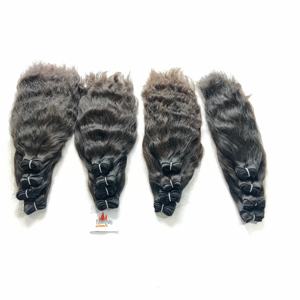 Extensiones de Cabello Humano Natural Indio Negro para Mujer, 100% Virgen, Cutícula Alineada, Remy, Ondulado Profundo, Paquetes Económicos al por Mayor - Product Image 1