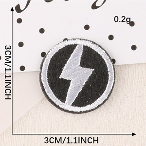 Parches Bordados Ecológicos Personalizados, Estilo Cosido, Alfabeto, Triángulo, Círculo, Colores Personalizados, Tela Chenilla, Bolsas, Sombreros, Ropa - Product Image 6