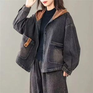 Chaqueta Vaquera con Botones para Mujer, Superventas 2025, con Bolsillos, Informal, para Verano, Universidad, Tendencia de Invierno - Product Image 3