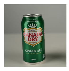 Compra Paquete de 12 Latas de 355 ml de Cerveza de Jengibre Canada Dry, Refrescante Bebida Gaseosa Hecha con Auténtico Sabor a Jengibre para Fiestas - Product Image 5