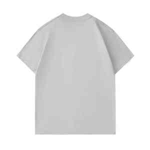 T-shirt personnalisé 100% coton, anti-boulochage, respirant, doux, uni, col rond, basique, impression - Product Image 5