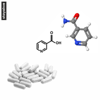 Kapsul ekstrak Niacin Vegan tingkat lanjut OEM | Nikotinamide B3 suplemen Niacinamide kapsul ekstrak | (60,90,120 kapsul)