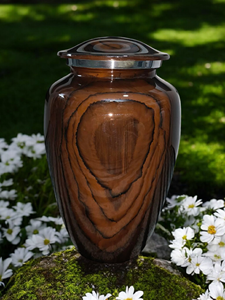 Urna Funeraria Cilíndrica de Metal de Diseño Moderno Antiguo, Hecha a Mano, con Capacidad para 3.5 Libras de Cenizas Humanas - Product Image 5