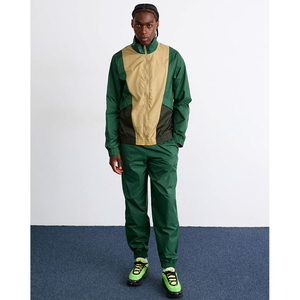 ชุดเซ็ตเสื้อแจ็คเก็ตกันลมแบบมีซิปและกางเกงจ็อกเกอร์สำหรับผู้ชาย 2 ชิ้น ผ้าโพลีเอสเตอร์ สไตล์สตรีทแวร์ - Product Image 5