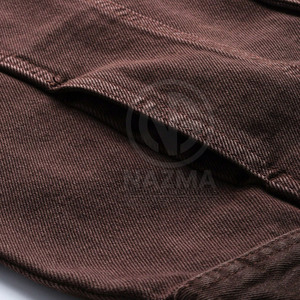 Vestes en jean pour hommes à manches longues, 100% coton, nouvelle arrivée, fabriquées en usine, logo personnalisé sur le devant, vente en gros, coupe-vent, respirantes - Product Image 6