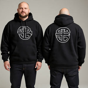 Nouveaux hommes grande taille sweat à capuche en molleton lourd/conception de poche de rue surdimensionnée-pull à capuche décontracté d'hiver - Product Image 3