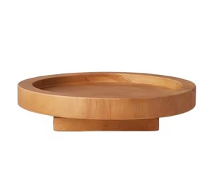 Organisateur de stockage de plaques rotatives paresseuses Susan en bois à double étage personnalisable Conception d'accessoires de cuisine unique disponible divers - Product Image 3