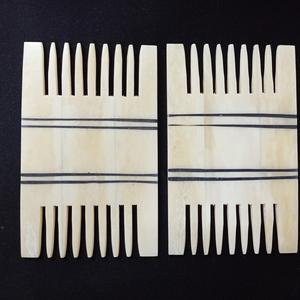 Peigne à cheveux en os de buffle à la mode naturel fait à la main pour les barbes des hommes poli à la main en vente - Product Image 2