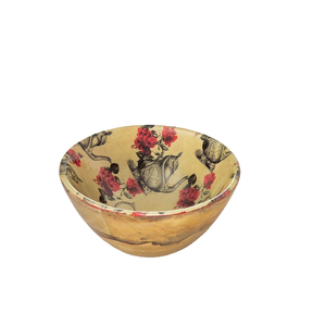Cuenco de madera minimalista personalizado con estampado de esmalte ecológico para bodas, restaurantes, cuenco de madera decorativo para comida - Product Image 6