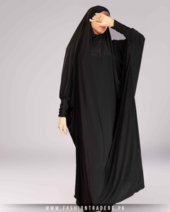 Calidad Premium una pieza Jilbab vestido musulmán hasta el suelo manga larga Abaya precio al por mayor tela transpirable envío global - Product Image 5