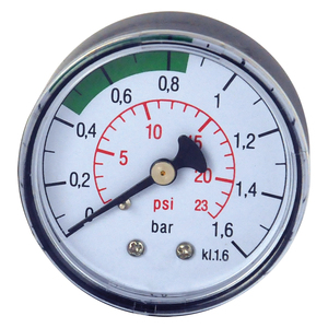 Manómetro para conexión de cámara de aire, parte inferior 1/8 - Product Image 1