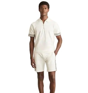 เสื้อโปโลผ้าคอตตอน/ไม้ไผ่ผ้าคอตตอนพิมพ์ลายระบายอากาศได้ดีสำหรับผู้ชายสีพื้น - Product Image 1