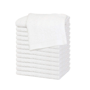 Meilleur chiffon pour le visage de qualité supérieure blanc 30x30 taille serviettes de bain 10 pièces fabricants d'emballages personnalisés prix de gros - Product Image 1