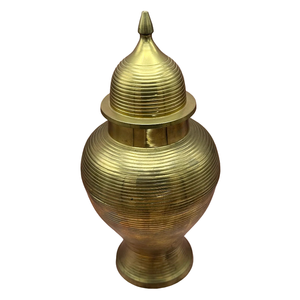 Pot de temple en laiton pur de haute qualité avec finition polie, pot de temple en laiton vintage pour la décoration du temple - Product Image 6