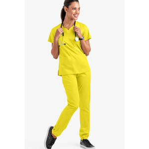 Diseño personalizado cómodo enfermera mujeres verano Hospital venta superior uniforme médico - Product Image 3