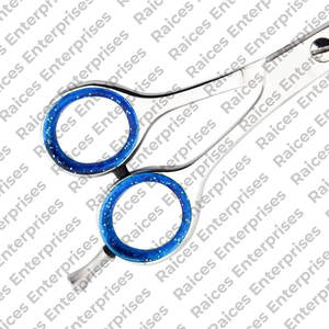 Tijeras profesionales para adelgazar el cabello de peluquero de acero inoxidable, punta de hoja afilada con reposapiés disponible en diferentes colores - Product Image 5