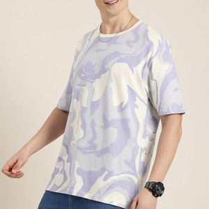 Beau look High Street Summer Wear T-shirt Boxy pour hommes Prix pas cher T-shirt à épaules tombantes de haute qualité - Product Image 2