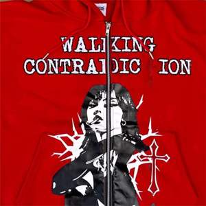 Sweats à capuche respirants anti-rides pour femme Sweat à capuche zippé en strass rouge pour femme à capuche Veste de mode Vêtements d'extérieur à paillettes élégants - Product Image 5