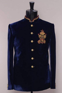 NEW--STUNNING-Indo-Western-Sherwani avec Pantalon-AVEC RESHAN et ZARI Broderie pour Indien/Pakistanais Party & Robe DE MARIAGE @ 2021 - Product Image 6