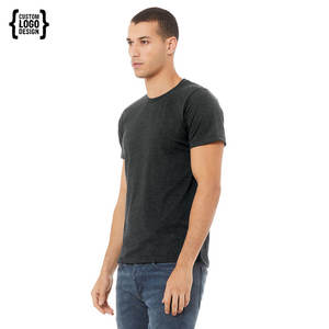 T-shirt respirant en gros pour hommes, logo, manches courtes, décontracté, en coton, col rond, coupe classique - Product Image 2