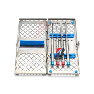 Kit de cincel Dental Bone Ridge con instrumentos de casete de acero inoxidable Manual - Product Image 1