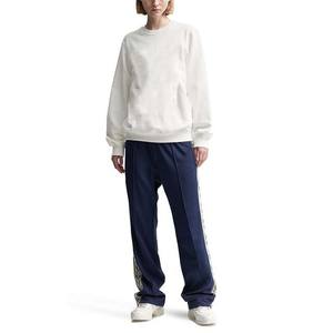 Sweats à capuche et sweat-shirts formels pour femmes de haute qualité hiver automne Logo personnalisé couleur unie coton bambou polaire col rond - Product Image 4