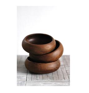 Tazón de servicio de madera real para utensilios de cocina Diseño más vendido y lujoso para fabricante indio - Product Image 4