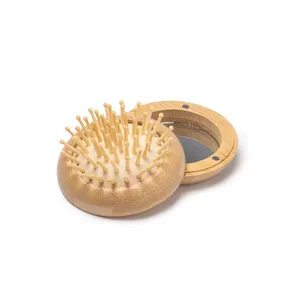 Miroirs promotionnels pliables personnalisés avec brosse Daisy - Product Image 1
